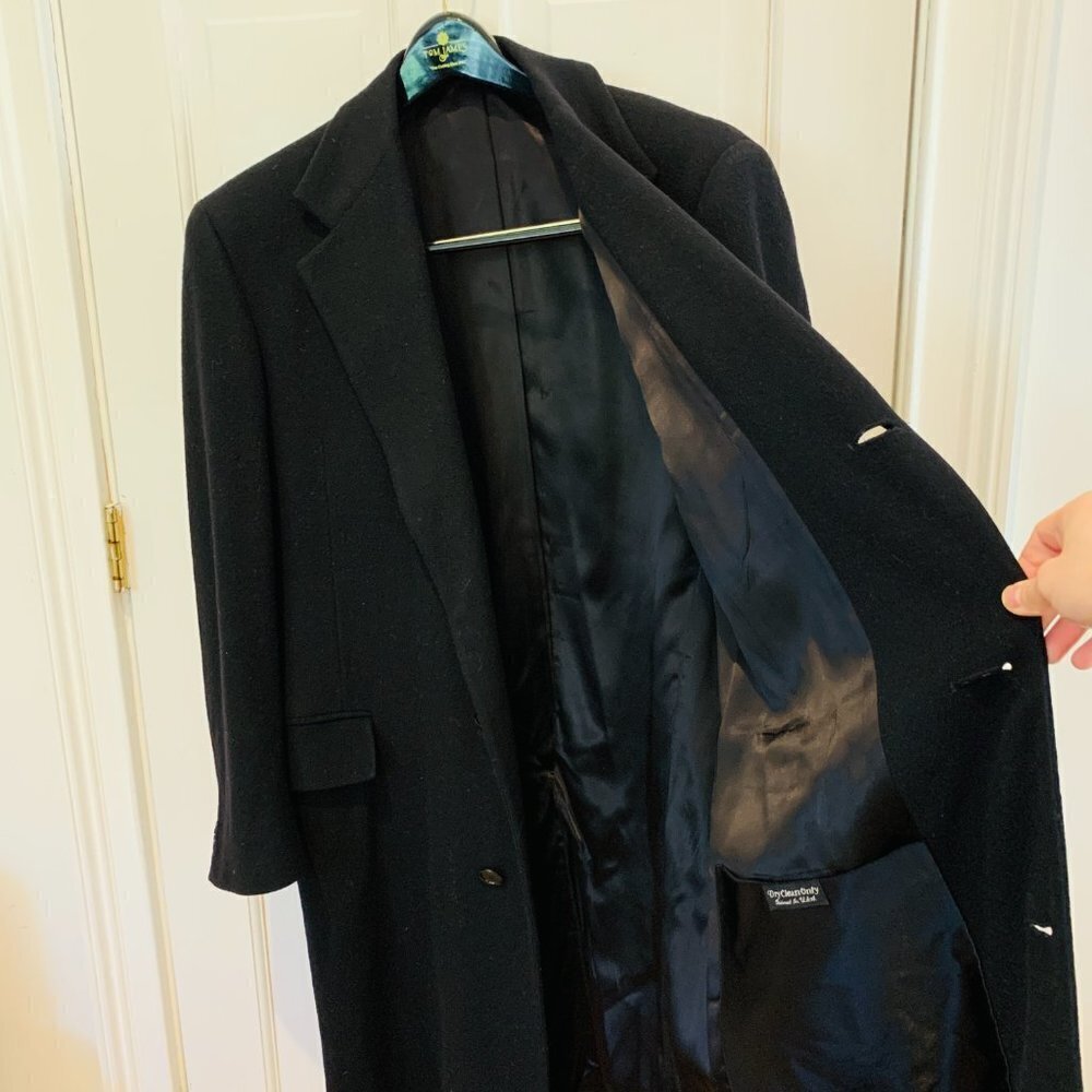 Vintage Polo University Club Ralph Lauren Men's Over Coat Top Coat Size 40 R - Picture 9 of 15